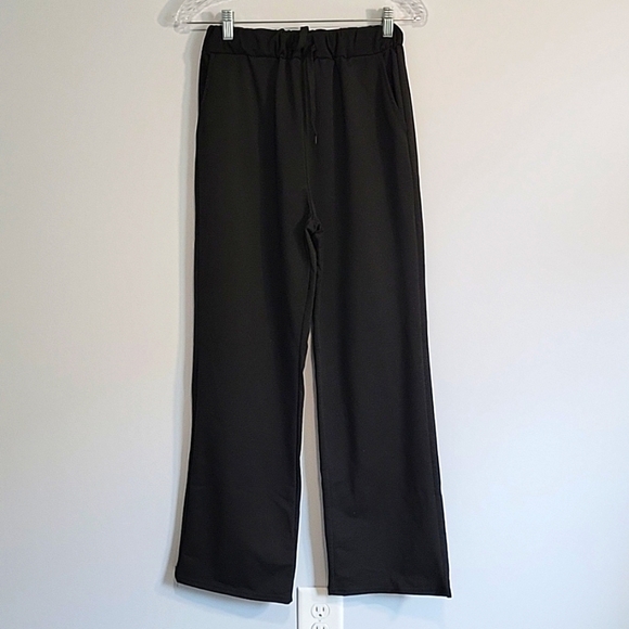 Cherfly Quarter Zip Sweatshirt & Drawstring Pants In Black Size Small NWT - Picture 7 of 14